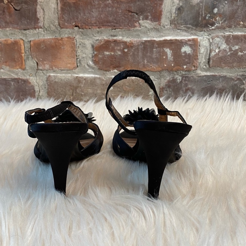 Mootsies Tootsies Black Strappy Slingback Heels, Size 6.5M - Picture 7 of 17